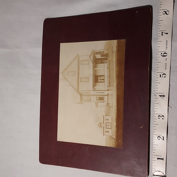 Antique Cabinet Card Photos of Houses Marked W E Smith Reading Mass - Picture 9 of 10